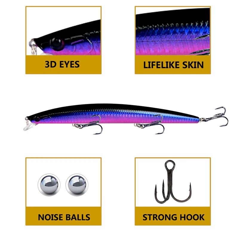 Minnow Fishing Lure Laser Hard - Fishing Equipment Lures 评论和价格