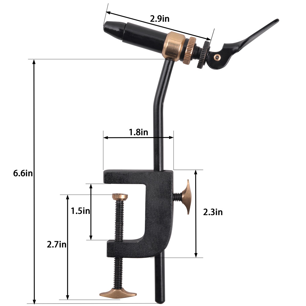 Rotary Fly Tying Vise Tool Saf - Fishing Equipment Lures 评论和价格