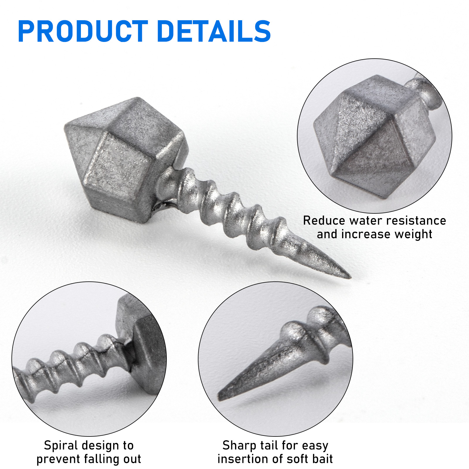 10pcs Fishing Insert Weight Si - Fishing Equipment Lures 评论和价格